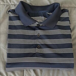 Nike Golf Polo Blue Stripe Size XL